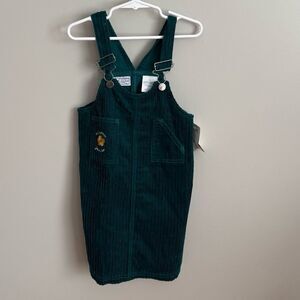 Vintage Y2K Deadstock NWT Arizona Jean Co 5T Girls Blue Corduroy Jumper Dress